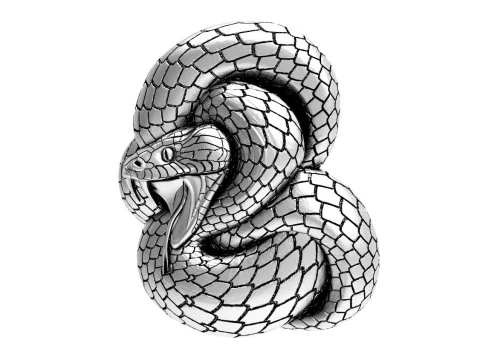 Snake pendant 3D Print Model