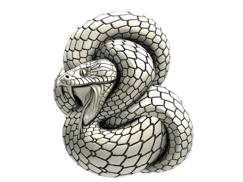 Snake pendant 3D Print Model