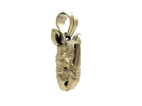 Rhinoceros head pendant 3D Принт Модель