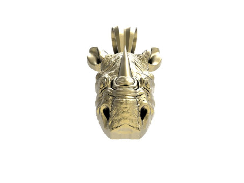 Rhinoceros head pendant 3D Принт Модель