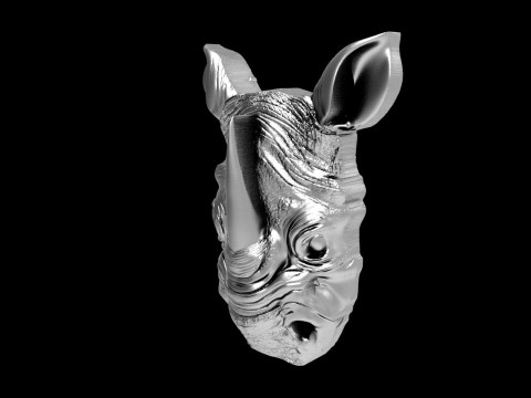 Rhinoceros head pendant 3D Принт Модель