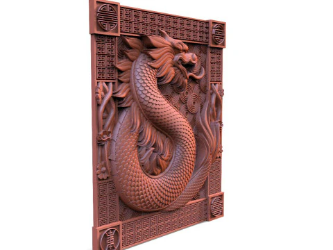 Chinese Dragon CNC 3D Print Model