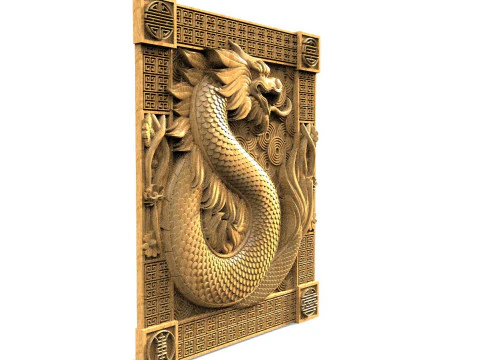 Chinese Dragon CNC 3D Print Model
