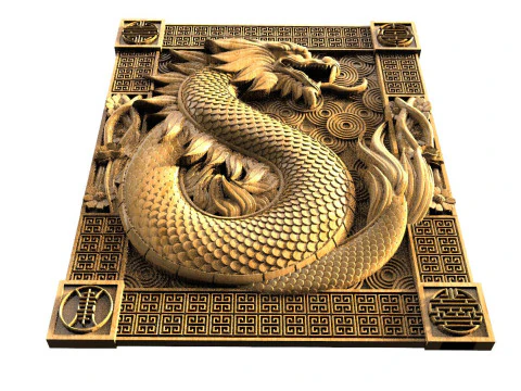 Chinese Dragon CNC 3D Print Model
