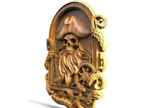 Pirate skull CNC 3D Print Model