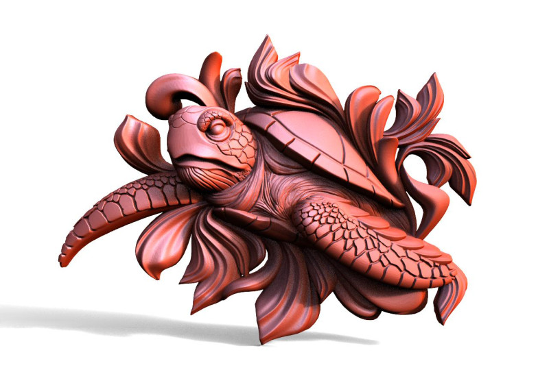 Turtle CNC 3D Print Model .c4d .max .obj .3ds .fbx .stl .blend 