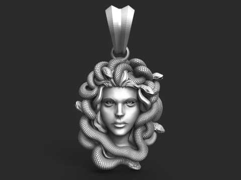 Medusa pendant 3D Print Model