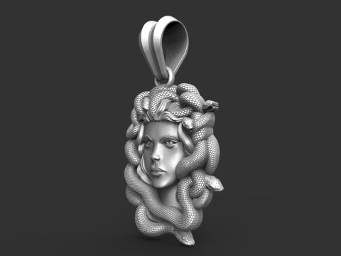 Medusa pendant 3D Print Model