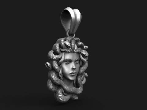Medusa pendant 3D Print Model