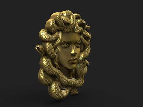 Medusa pendant 3D Print Model