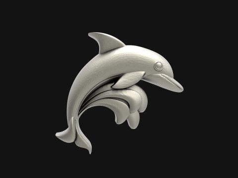 Dolphin pendant 3D Принт Модель