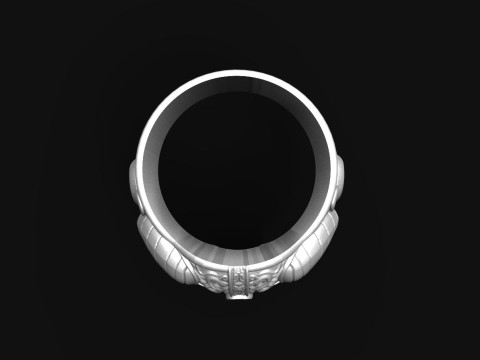 Viking Skull ring 3D Принт Модель