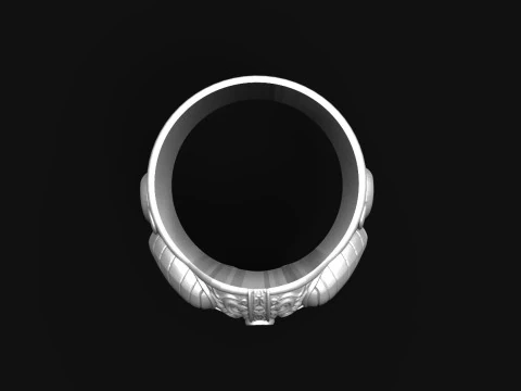 Viking Skull ring 3D Print Model
