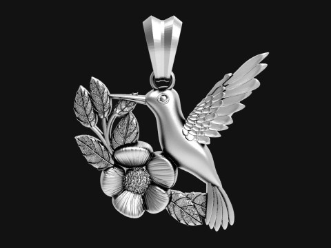Hummingbird pendant Model do druku 3D