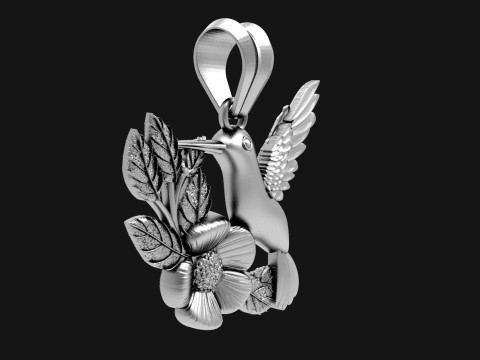 Hummingbird pendant 3D प्रिंट मॉडल