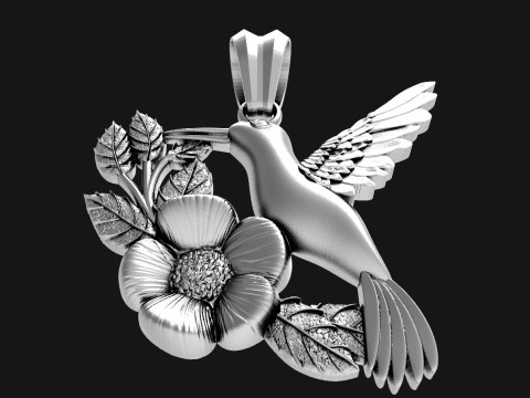 Hummingbird pendant 3D प्रिंट मॉडल