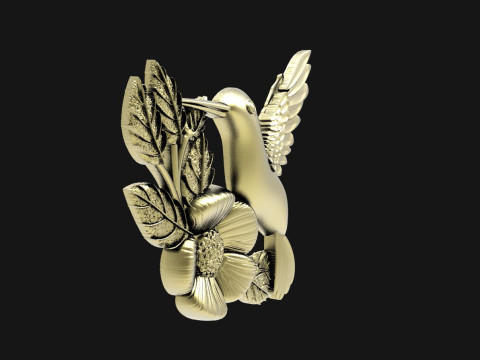 Hummingbird pendant 3D प्रिंट मॉडल