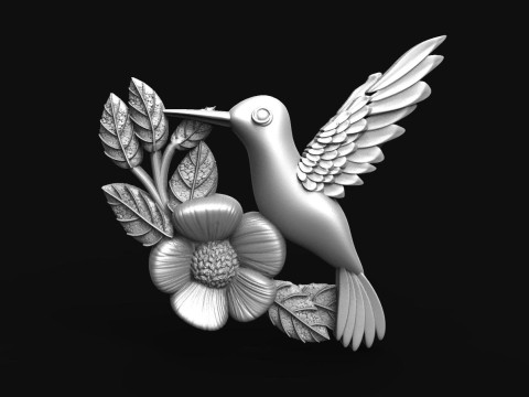 Hummingbird pendant 3D प्रिंट मॉडल