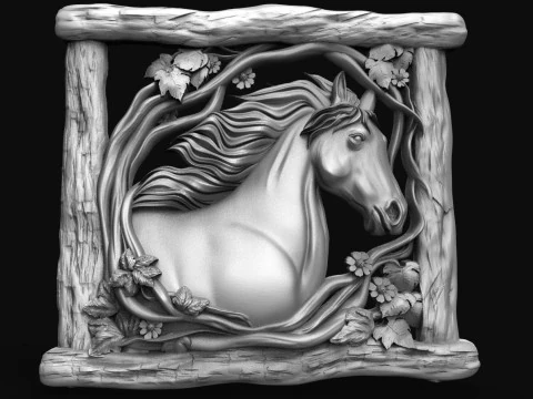 Cavalo CNC Modelo de Impressão 3D