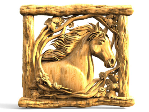 Horse CNC Modèles 3D en vedette