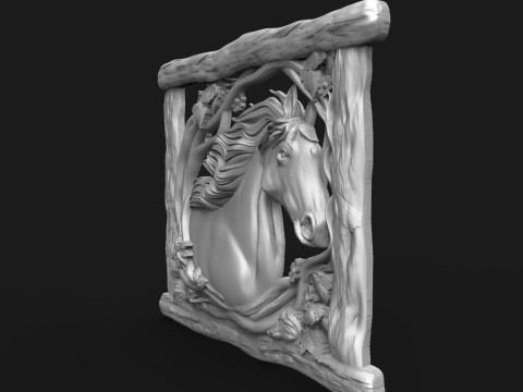 Horse CNC Modèles 3D en vedette