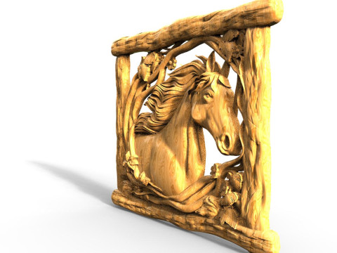Horse CNC Modèles 3D en vedette
