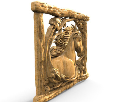 Horse CNC Modèles 3D en vedette