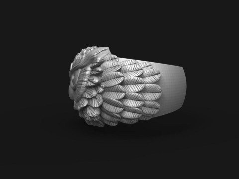 Owl ring Modello di stampa 3D