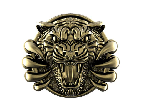 Tiger pendant 3D Print Model