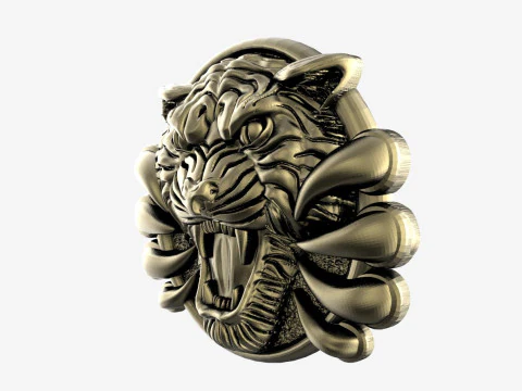 Tiger pendant 3D Print Model