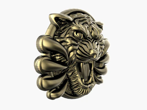 Tiger pendant 3D Print Model