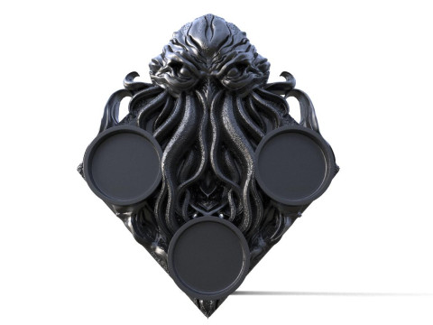 Cthulhu Tea candle Holder CNC 3D Baskı Modeli
