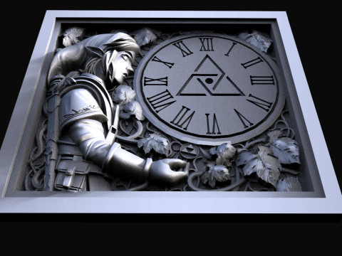 Zelda Link Wall clock CNC 3D Print Model