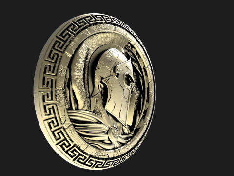 Spartan skull pendant 3D प्रिंट मॉडल