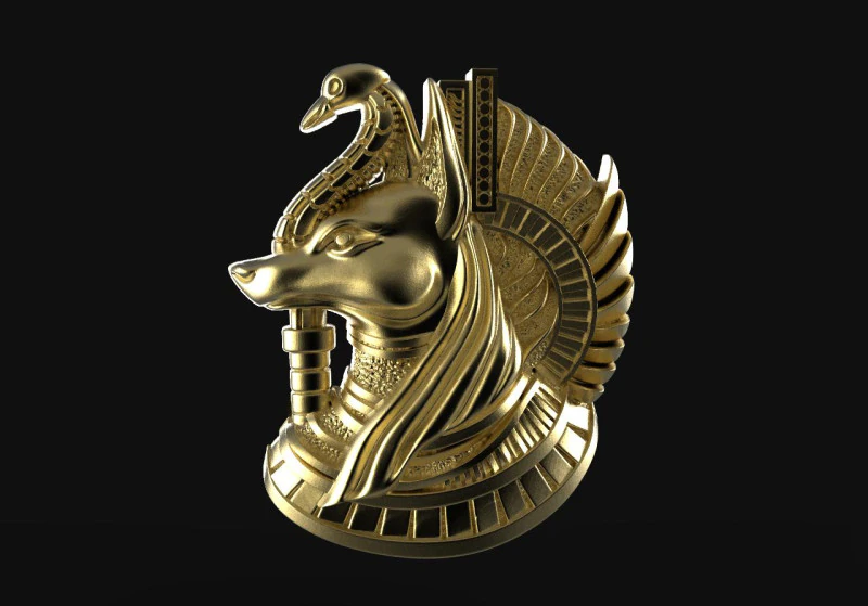Anubis pendant 3D Print Model .c4d .max .obj .3ds .fbx .stl .blend 