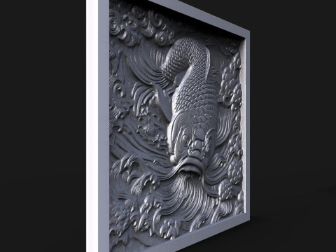 Koi fish CNC 3D Baskı Modeli