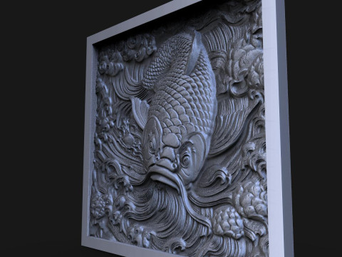 Koi fish CNC 3D Baskı Modeli