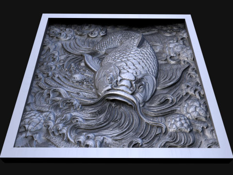 Koi fish CNC 3D Baskı Modeli