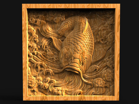 Koi fish CNC 3D Baskı Modeli
