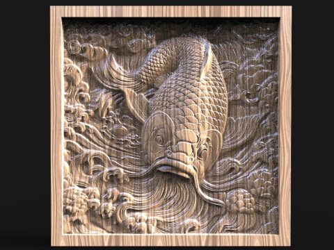 Koi fish CNC 3D Baskı Modeli