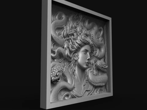 美杜莎数控 3D 打印模型