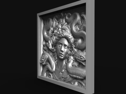 美杜莎数控 3D 打印模型