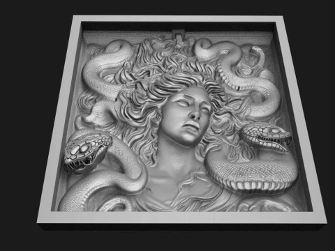 美杜莎数控 3D 打印模型