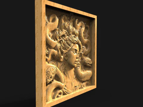 美杜莎数控 3D 打印模型