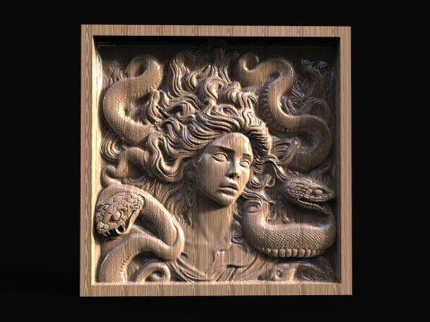 美杜莎数控 3D 打印模型