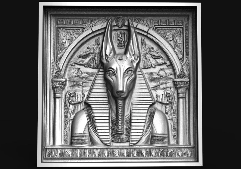 Anubis CNC 3D Print Model .c4d .max .obj .3ds .fbx .stl .blend 