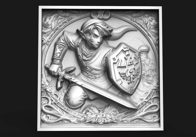 Link for CNC router or 3D printer 3D Print Model .c4d .max .obj .3ds .fbx .stl .blend 