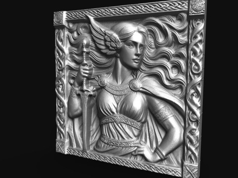 Valkyrie CNC 3D Print Model