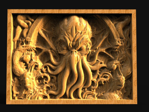 Cthulhu CNC 3D Print Model