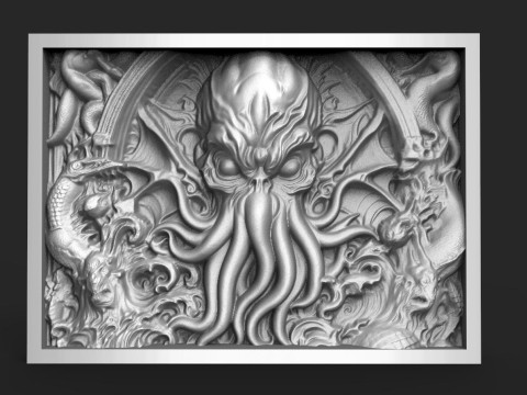 Cthulhu CNC 3D Print Model